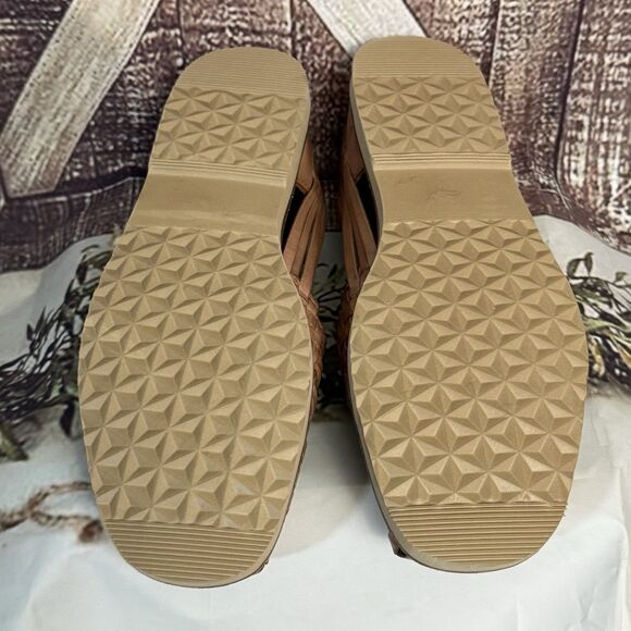 Sunsteps Venetian womens Tan Hand Woven Leather Huarache Sandals 8 Brown classic - Picture 10 of 16